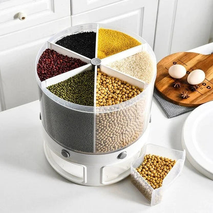 Dispensador de Granos Giratorio 360° – Orden y Estilo en tu Cocina 🍚🔄